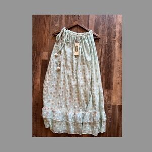 Ro Shoulder Tie Dress in Mint from Dolma